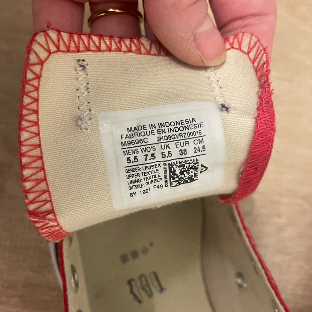 Converse Red All Star Sneakers - Picture 3 of 5